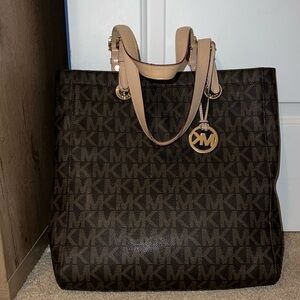 Michael Kors Brown & Light Pink Tote